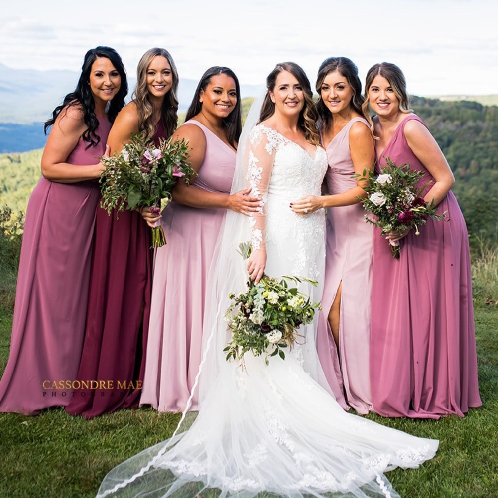 Davids Bridal bridesmaid dress Quartz size 0